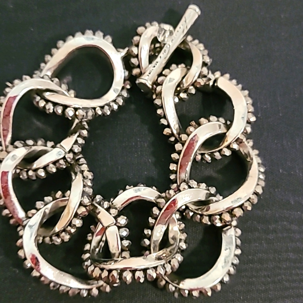 Kenneth Cole marcasite link bracelet
